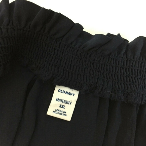 NWT Old Navy Maternity Dress XXL Blue Smocked Off - Picture 7 of 8